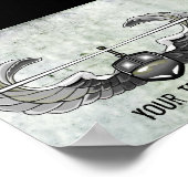 Affiche d'attaque aérienne personnalisée (Coin)