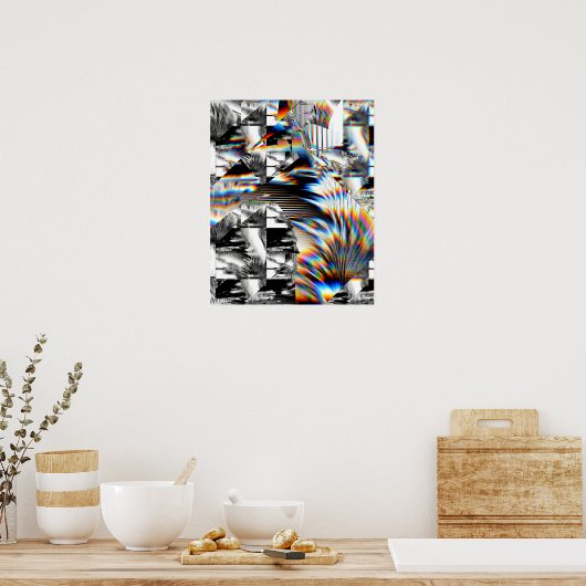 Affiche d'attaque arc-en-ciel (Cuisine)