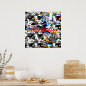 Affiche d'attaque arc-en-ciel (Cuisine)