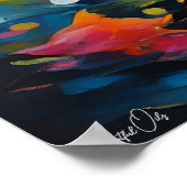 Affiche | Dauphin | Style de peinture à l'huile (Coin)