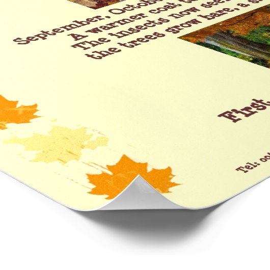 Affiche d'automne (Coin)