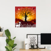 Affiche d'automne (Bureau à domicile)