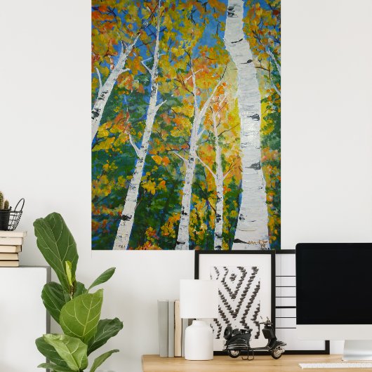 Affiche d'automne Aspen (Bureau à domicile)