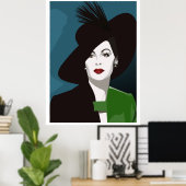Affiche d'Ava Gardner (Bureau à domicile)