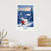Affiche d'aventure de ski en Finlande 1 (Cuisine)