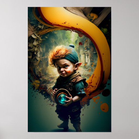 Affiche d'Aventurier Halfling | D&D Art 4 (Devant)