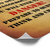 Affiche d'avertissement de bibliothèque (Coin)