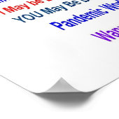 Affiche d'avertissement de la grippe (Coin)