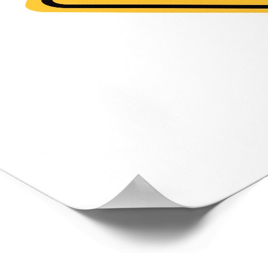 Affiche d'avertissement de la gueule jaune (Coin)