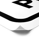 Affiche d'avertissement de pression (Coin)