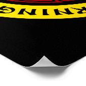 Affiche d'avertissement de radiations (Coin)