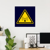 Affiche d'avertissement de signal RF (Bureau à domicile)