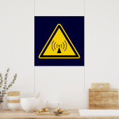 Affiche d'avertissement de signal RF (Cuisine)
