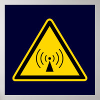 Affiche d'avertissement de signal RF