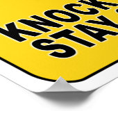 Affiche d'avertissement - personnaliser ! (Coin)