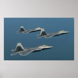 Affiche d'avions de F-22A Raptor