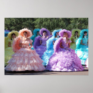 Affiche de 19 po x 13 po - Southern Belles