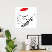 Affiche de 24 po x 24 po (Bureau à domicile)