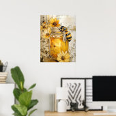 Affiche de abeille (Bureau à domicile)
