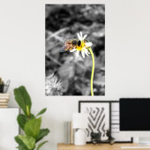 Affiche de abeille pollinisatrice (Bureau à domicile)
