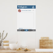Affiche de accessoire de fête pour Instagram Photo (Cuisine)