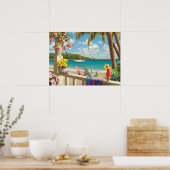 Affiche de Alan Giana "Island Retreat" (Cuisine)