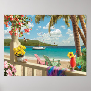 Affiche de Alan Giana "Island Retreat"