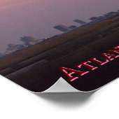 Affiche de Atlantic City au coucher du soleil (Coin)