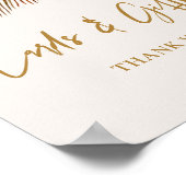 Affiche de Baby Shower Bohème Tropical L201 (Coin)