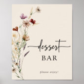 Affiche de Baby Shower Floral Boho (Devant)