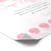 Affiche de Baby Shower Loterie de Couches Bohème C (Coin)