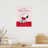 Affiche de Baby Shower Snoopy | Petit Chéri (Cuisine)