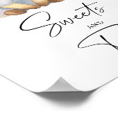 Affiche de baby shower sur le thème de l'agneau -  (Coin)