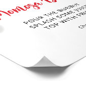 Affiche de Baby Shower Sweet Cherry Momosa Bar (Coin)