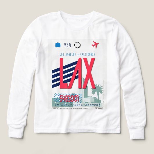Affiche de bagages de l'aéroport de Los Angeles (Motif recto)