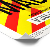 Affiche de bagages de l'aéroport de Madrid (Coin)