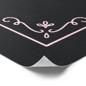 Affiche de bains de mariage de style tableau noir (Coin)