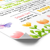 Affiche de bal scolaire papillon modifiable (Coin)