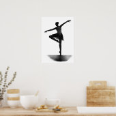 Affiche de ballerine "Grace" (Cuisine)