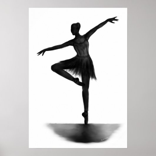Affiche de ballerine "Grace" (Devant)