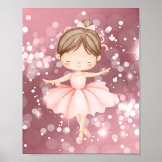 Affiche de ballerine pour décoration murale