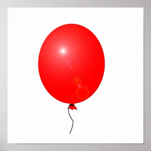 affiche de ballon rouge (Devant)