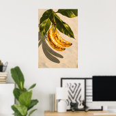 Affiche de banane disco, art mural de fruit funky (Bureau à domicile)