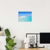Affiche de banc de sable tropical océan turquoise (Bureau à domicile)