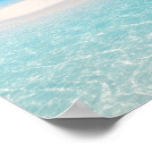 Affiche de banc de sable tropical océan turquoise (Coin)