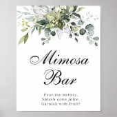 Affiche de bar à Eucalyptus Mimosa (Devant)