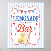 Affiche de bar à limonade Red White & Due (Devant)