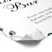 Affiche de bar à mimosa à l'aquarelle d'eucalyptus (Coin)