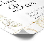 Affiche de bar à mimosa fleur d'or (Coin)