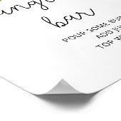 Affiche de bar à sangria florale à l'aquarelle (Coin)